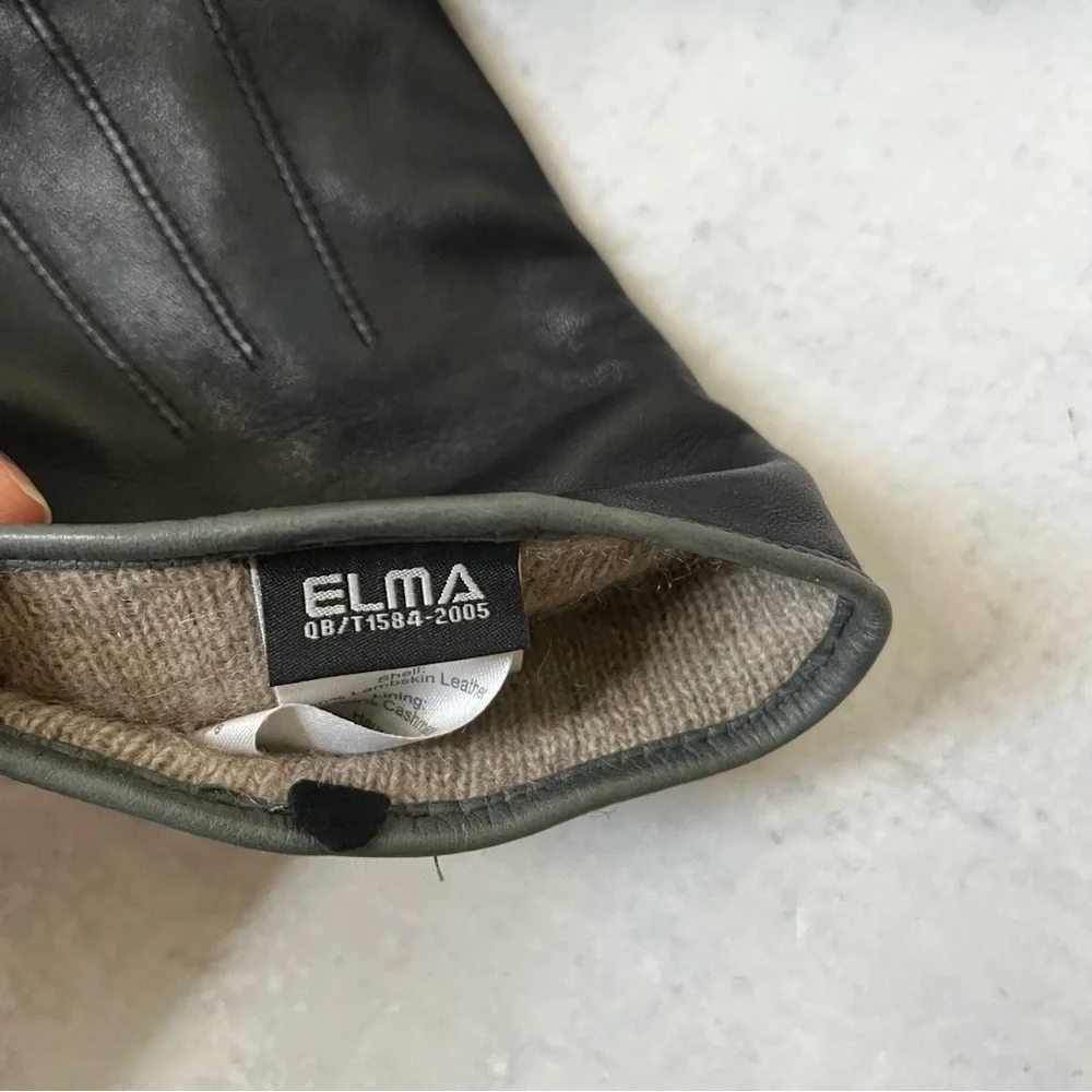 Elma Cashmere Leather Gloves